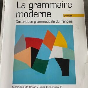 La grammaire moderne

Livre et le cahier d’exercices